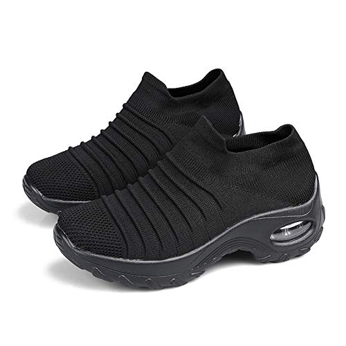 Zapatos de Trabajo Muy cómodos para Trabajos de hostelería y no resbalan-UniseZapatos Casuales Muy cómodos para Trabajos de hostelería y no resbalan-Unisex-adultox-Adulto (40 EU, Negro-1)