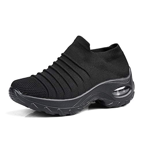 Zapatos de Trabajo Muy cómodos para Trabajos de hostelería y no resbalan-UniseZapatos Casuales Muy cómodos para Trabajos de hostelería y no resbalan-Unisex-adultox-Adulto (40 EU, Negro-1)