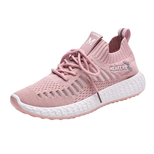 Zapatos Mujer,ZARLLE Zapatillas Running Mujer Zapatillas Deportivas Mujer De Cordones En Gimnasio Aire Libre Y Deporte Transpirables Casual Zapatos Gimnasio Correr Sneakers