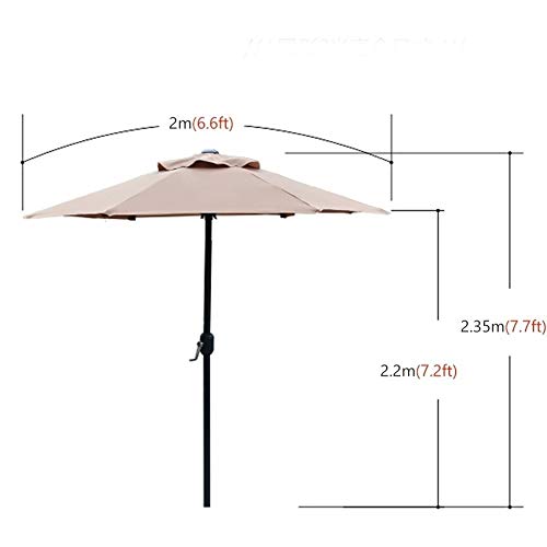 ZAQI Parasol Jardin Sombrillas Terraza Playa Sombrillas de Playa a Prueba de Viento a Prueba de Lluvia, Toldo Redondo Pequeño Resistente A La Decoloración para Jardín Exterior de Pérgola