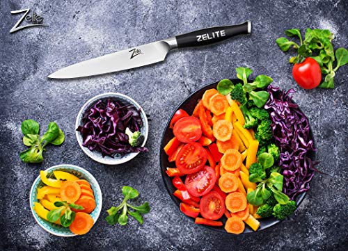 Zelite Infinity, Pelador Verduras Multiuso de 15 cm – Utensilios Cocina Serie Comfort-Pro – Acero Inoxidable Alemán de Alto Contenido en Carbono – Cuchillos Cocina Filo de Navaja, Supercómodos