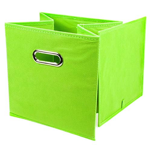 Zeller 14134 - Caja de almacenaje de tela, plegable, 28 x 28 x 28 cm, color verde