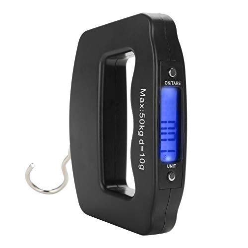 Zerone Báscula Digital portátil, 50 kg/10 g Mini balanza de Anzuelo Equipaje electrónico Peso Colgante