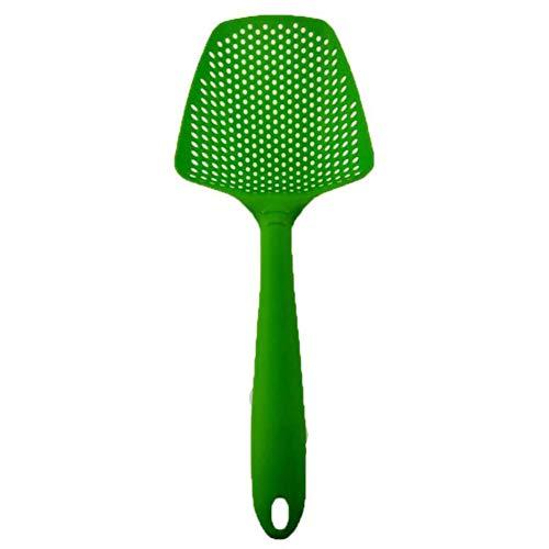 ZFYM 3 PCS colador Resistente a Altas temperaturas colador de Cocina Domésticos de Cocina Cocinar Cocinar Cuchara Vaciado fácil de Usar,Verde