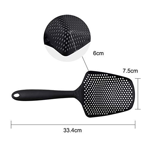 ZFYM 3 PCS colador Resistente a Altas temperaturas colador de Cocina Domésticos de Cocina Cocinar Cocinar Cuchara Vaciado fácil de Usar,Verde