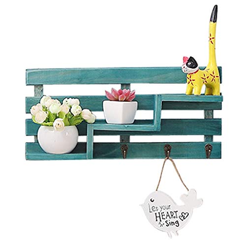 ZHYXJ-Flower Stand Estante para Colgar En La Pared Exhibidor De Madera Coleccionables Macetero Grande para Sala De Estar Oficina De MúLtiples Capas 01