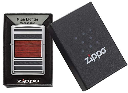 Zippo Pipe - Encendedor de Cocina (Cromo, Madera)