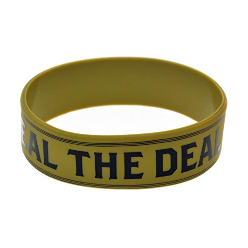 ZJZ Venta extranjera Sello Volbeat el Trato y Correa de Pulsera de Silicona Suave Boogie Vamos (Color : Yellow)