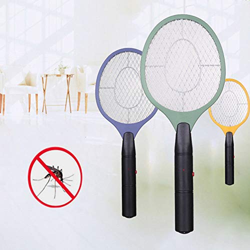 ZKYXZG Matamoscas eléctrico Insecto casero eléctrico Mata Moscas Swatter Tres Capas Malla Bug Mosquito Raqueta, Color Aleatorio