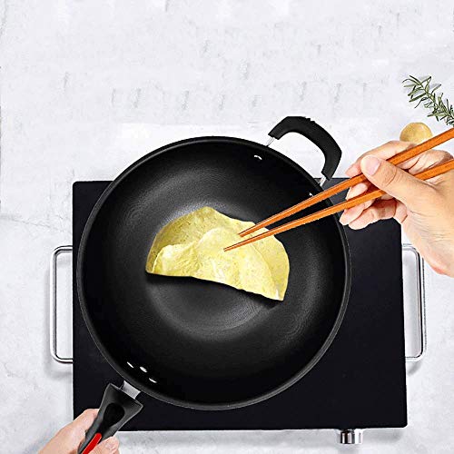 ZLDGYG Estufa de gas antiadherente sin humo wok for una gran casa de gas wok de 36 cm