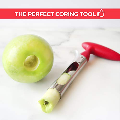 Zulay Kitchen Prima de Apple Corer - fácil de Usar y Durable de Apple Corer removedor de Peras, Bell Peppers, Fuji, honeycrisp, Gala y Pink Lady Manzanas - Acero Inoxidable Mejores Gadgets de Cocina