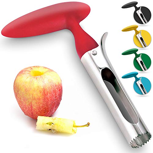 Zulay Kitchen Prima de Apple Corer - fácil de Usar y Durable de Apple Corer removedor de Peras, Bell Peppers, Fuji, honeycrisp, Gala y Pink Lady Manzanas - Acero Inoxidable Mejores Gadgets de Cocina