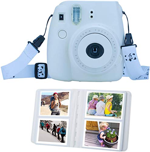 ZWOOS 12 en 1 Accesorios para Instax Mini 9/ Mini 8/ Mini 8+/ Mini 8S Cámara instantánea, Incluida Funda para cámara/Lente Selfie/álbum/Pegatinas/Marcos/Filtros