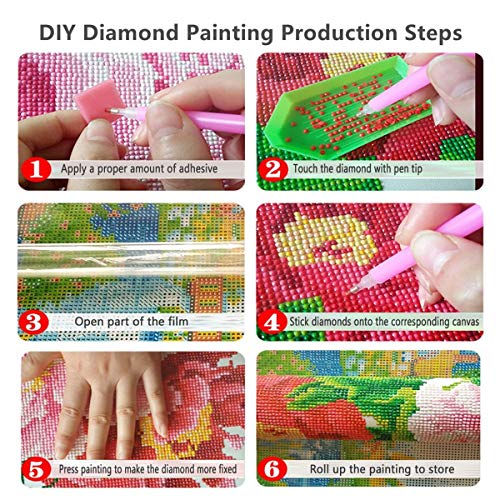 ZXXGA DIY 5D - Kit De Pintura De Diamante por Números, Hombre Y Mar para Bordar Cuadros De Punto De Cruz, Manualidades para Decoración De La Pared del Hogar Sin Marco 40X40Cm