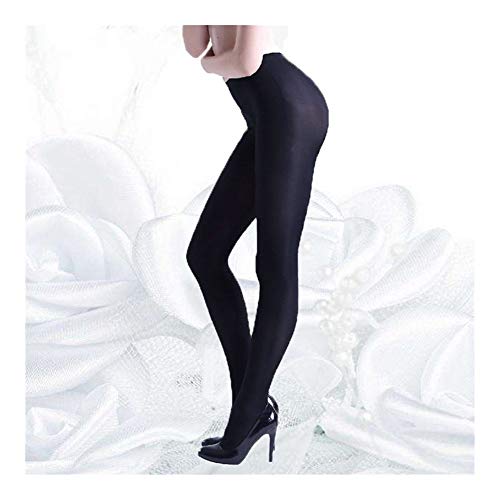 ZZYUBB Leggings Piel Mujeres Medias De La Manera Negro Largo Medias Anti-Cuchillo Pantyhose Fino Gordo Elásticos Medias (Color : Black, Size : Large)