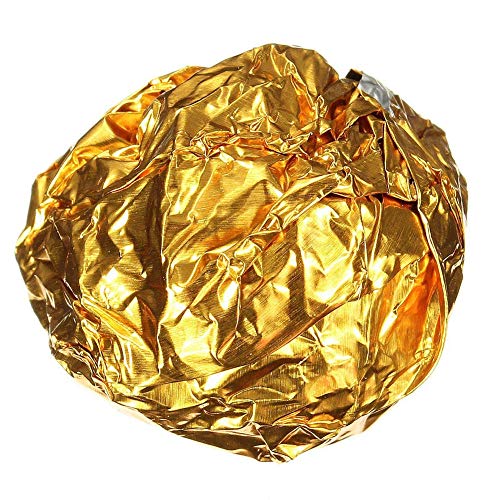 100 envoltorios cuadrados de papel de aluminio para caramelos, chocolate, color dorado