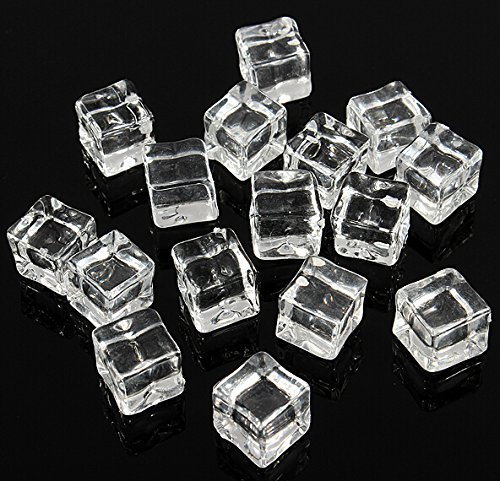 12pcs/2 cm acrílico transparente hielo Cubos de Rock para jarrón de regalo y decoración de mesa