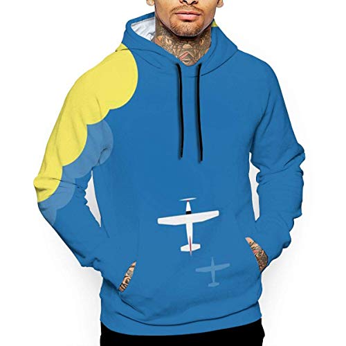 1Zlr2a0IG Airplane T-Shirt Hooded with A Pocket Rope Hat Customization Fashion Novelty 3D Men's