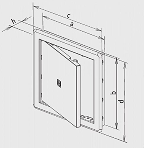 200x300mm Panel de acceso blanco de alta calidad de plástico AEA