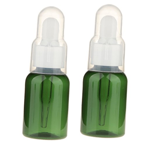 2pcs Botella Contenedor Frasco Gotero Pipeta Vacía Botellas de Muestra para Aceite Esencial 35ML