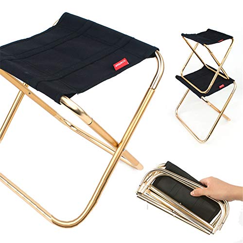 2PCS Mini Camp Stool, Taburete ligero para acampar, Silla plegable portátil para campamento, Sillas plegables al aire libre para viajes, Camping, Senderismo