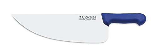 3 Claveles Hachuela Pescadero de 34 cm, Acero Inoxidable, Azul, 44x9.5x2 cm