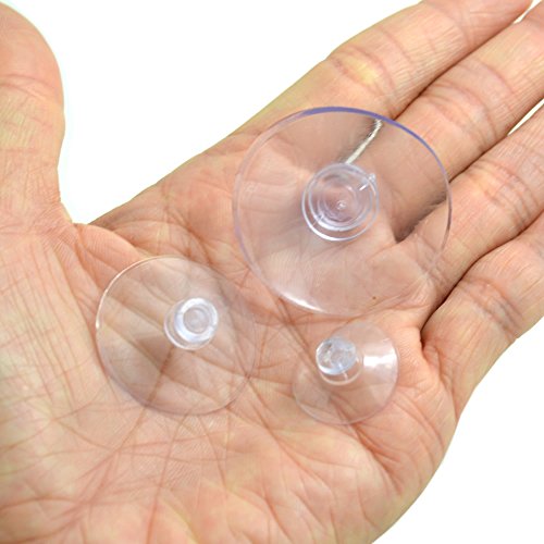 30pcs 40mm/30mm/20mm Ventosas Transparentes de Plástico sin Ganchos Ventosa de Aire Fuerte para Baño Cocina Hogar Oficina