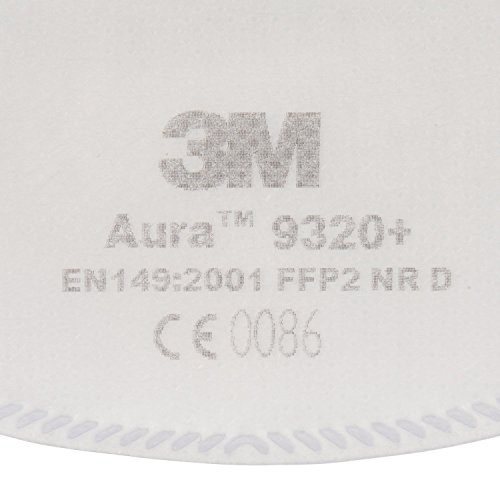 3M Aura 9320+ Mascarilla autofiltrante para partículas FFP2 sin válvula (20 pack)