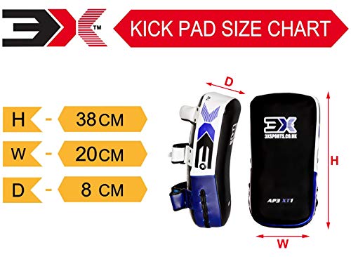 3X Professional Choice Boxeo Strike Shield Training Thai Pad Kickboxing Krav Maga MMA Target Focus Punching Mitts (Vendido como UN Solo ARTÍCULO)