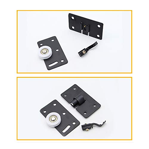 4 Piezas Ruedas Deslizantes, Puerta Corredera Accesorios de Hardware Polea, Ruedas para Muebles, Corredera del Rodillo Kit para Puerta Corredera, para Armario, Ventana, Puerta Corredera