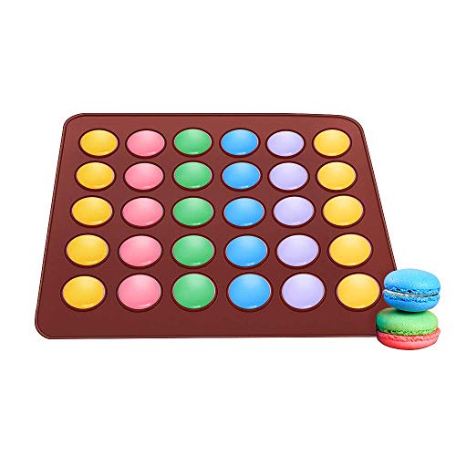 48-capacity Juego molde para hornear Macarons de silicona con decoración Juego de bolígrafo Mantequilla Exprimidor Baking Tool Kit de molde