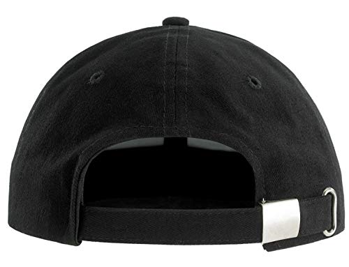 4sold Gorra de béisbol Estilo Polo clásico Deportivo Casual Liso Sombrero de Sol (Black)