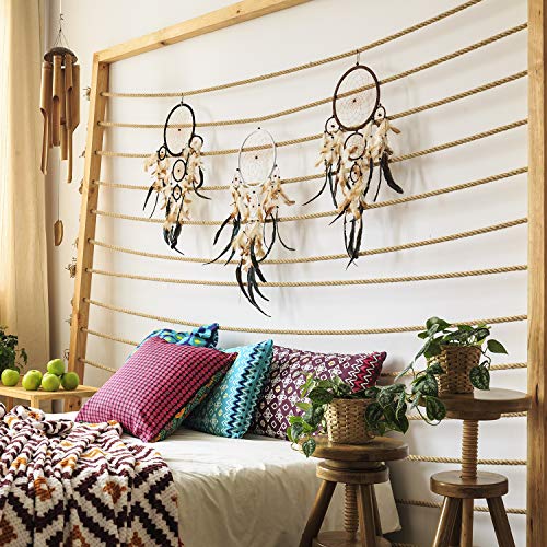 5 Piezas Aros Floral Grande de Metal Anillos Aro de Oro Macramé Corona Hacer Decoración de Guirnaldas de Bodas y Manualidades Colgante de Pared de DIY Atrapasueños (14 Pulgadas)