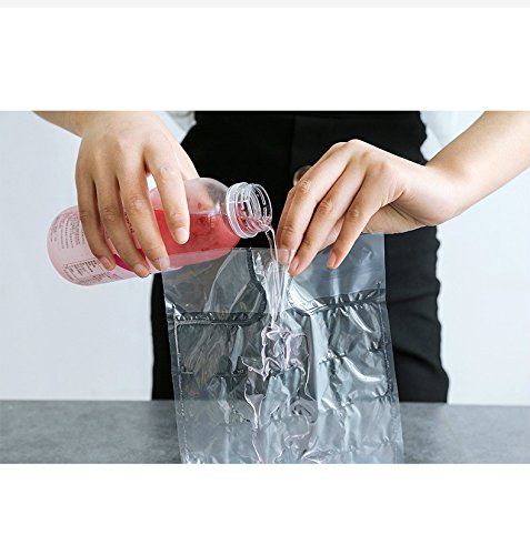 50 bolsas desechables para hacer hielo, bandeja para cubitos de hielo hace vasos de chupito, molde de hielo, regalo novedoso bandeja de hielo herramienta de verano para beber 1200 cubos