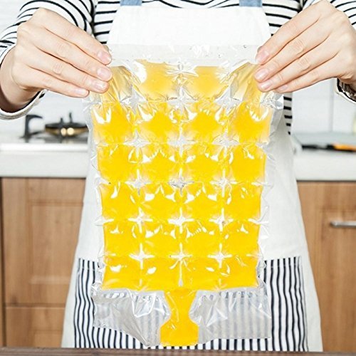 50 bolsas desechables para hacer hielo, bandeja para cubitos de hielo hace vasos de chupito, molde de hielo, regalo novedoso bandeja de hielo herramienta de verano para beber 1200 cubos