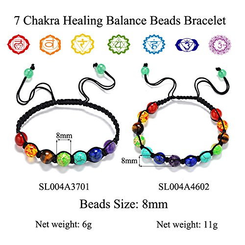 7 chakras pulsera yoga jade ágata kundalini mujer terapias magneticas, curación energética (7 Chakra)