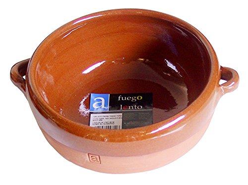 A Fuego Lento Cazuela Abombada Horno, Barro, Miel, 17 cm