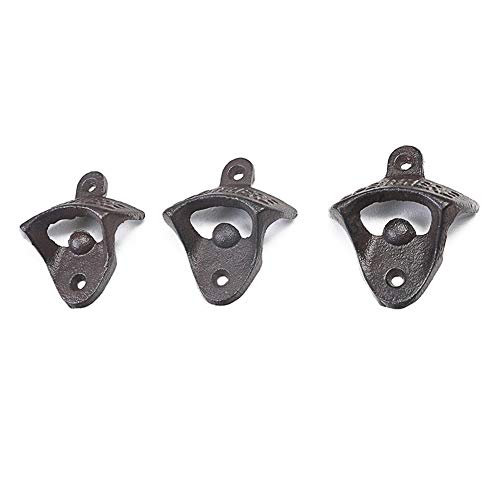 Abrebotellas de pared, herramienta profesional de hierro fundido Barman Flair Bar Blade Cóctel Pack de 3