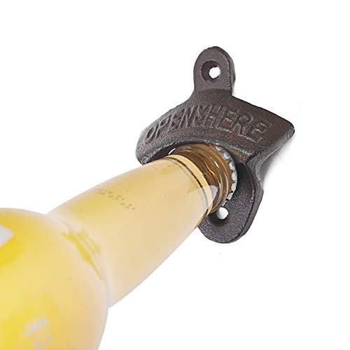 Abrebotellas de pared, herramienta profesional de hierro fundido Barman Flair Bar Blade Cóctel Pack de 3