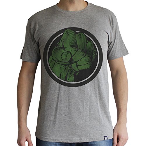 ABYstyle abystyleabytex404-xl Marvel Hulk Smash Hombres de Manga Corta básicas T-Shirt (XL)