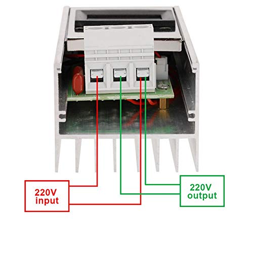 AC 220V 10000W SCR Regulador de Voltaje Eléctrico de Alta Potencia Regulador de Intensidad de Motor Controlador de Velocidad PWM Modulación con Pantalla LED de Voltaje de Salida