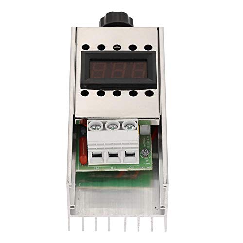 AC 220V 10000W SCR Regulador de Voltaje Eléctrico de Alta Potencia Regulador de Intensidad de Motor Controlador de Velocidad PWM Modulación con Pantalla LED de Voltaje de Salida