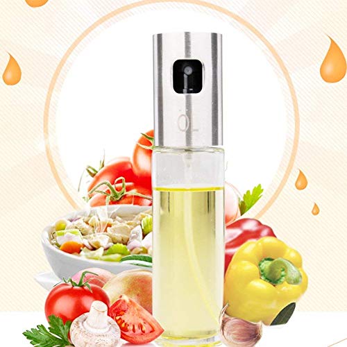 Aceite Vinagre, Oil Sprayer, aceite de oliva pulverizador, acero inoxidable dispensador de aceite y vinagre ölbehälter caño seguro Aceitera, cocinar y ensalada Especias Cocina Herramientas