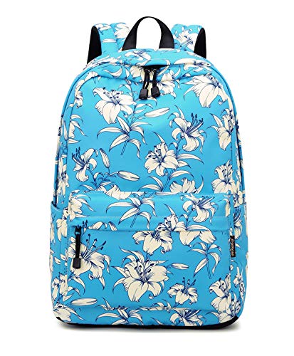 Acmebon Moderna Mochila Escolar Infantil Resistente al Agua, Bolsa Linda para niños y niñas Flor