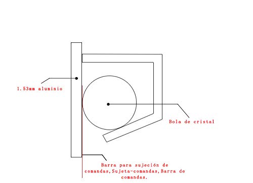 Acobonline Barra para sujeción de Notas,sujetacomandas,Barra (70_cm)