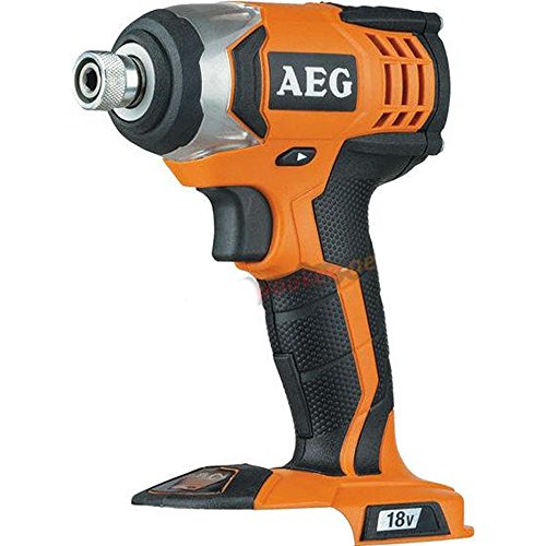 AEG BSS 18C-0 Atornillador de impacto 1/4" 18V, 200 W, 18 V, Negro, Naranja, Plata