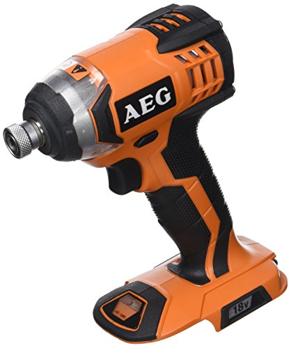 AEG BSS 18C-0 Atornillador de impacto 1/4" 18V, 200 W, 18 V, Negro, Naranja, Plata