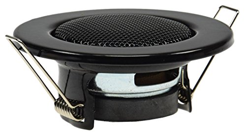 Altavoz empotrable para techo (aspecto de foco halógeno, tamaño mini, 8 cm de diámetro, 6 cm de diámetro para instalación), color negro