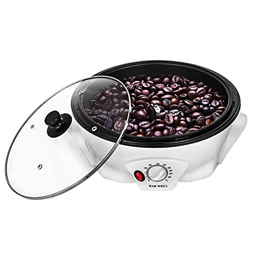 ALWWL Tostador de Granos de Café, Tostador de Café, Hogar Pequeño Tostador de Granos de Café, para Maní, Castañas, Avellanas, Palomitas de Maíz, 220V/1200W