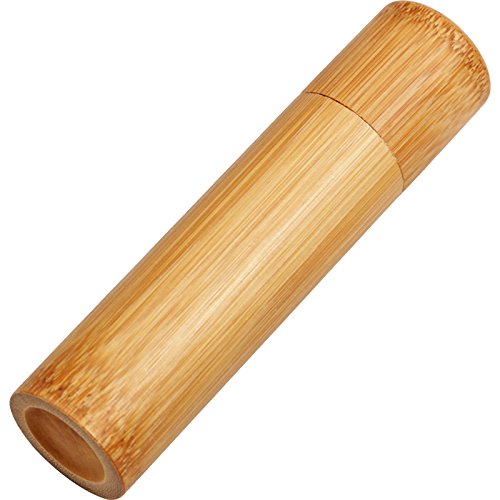 Amaoma Caja de té de Bambú, Bote para té con Tapa de Madera, Viaje Portátil Mini Bambú Tetera Set, Natural Bambú Sellado Latas, Granos de Café té Azúcar Memoria Ventana, Natural, M/13*3.5cm